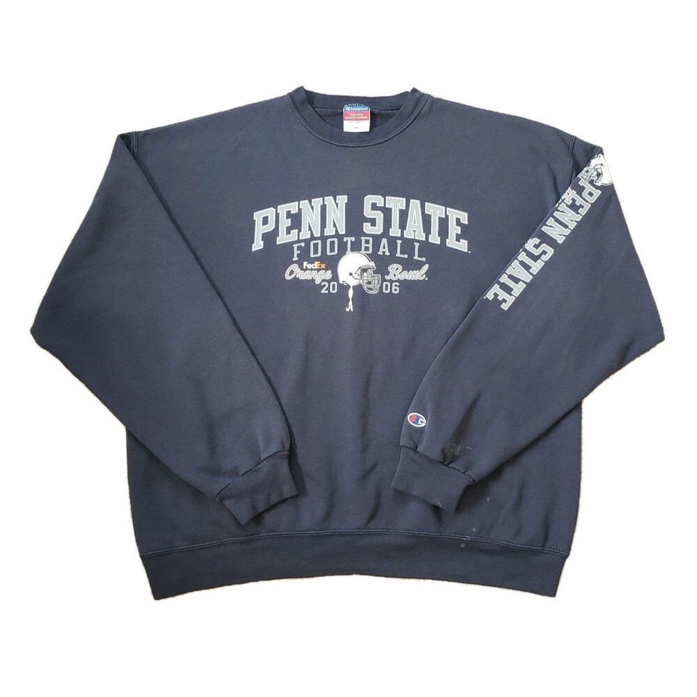 Vintage Y2K Champion Penn State Nittany Lions Sz XL Orange Bowl Sweatshirt 2006